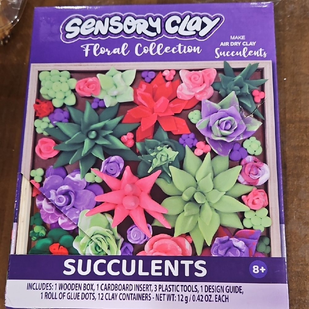 Sensory Clay Floral Collection Succulents Kit